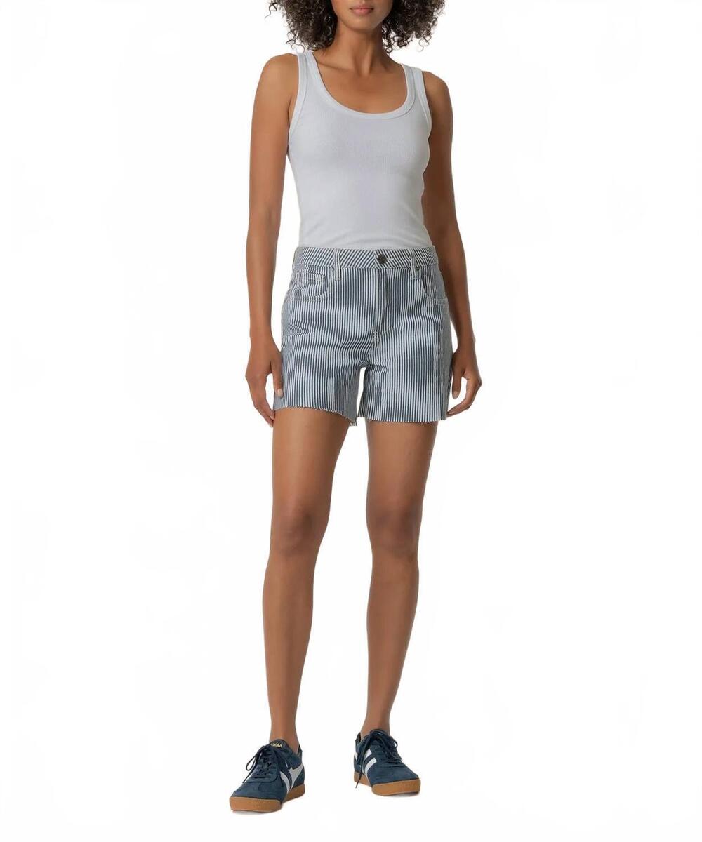 NEW KUT FROM THE KLOTH jane railroad stripe short in navy/ ivory